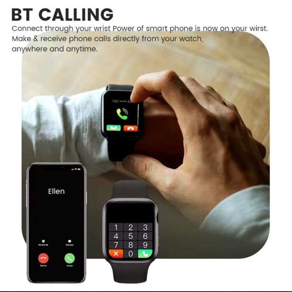 2024 Smartwatch Bluetooth Sport Sleep for Android iOS & Apple 3 COLORS - NIB!